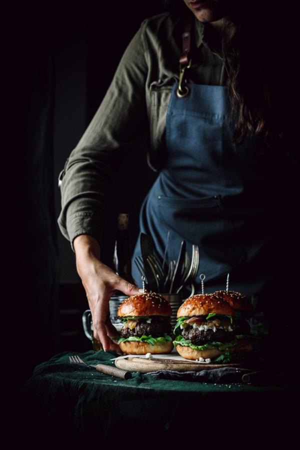 Goat Cheese & Pear Chutney Burgers - Use Your Noodles